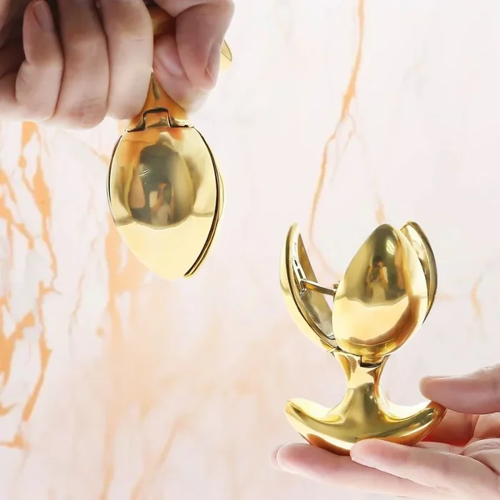 24K Gold Locking Butt Plug