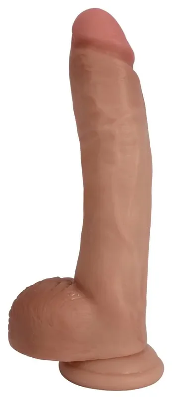 25 cm Realistischer Dildo mit Hodensack – Hautfarben