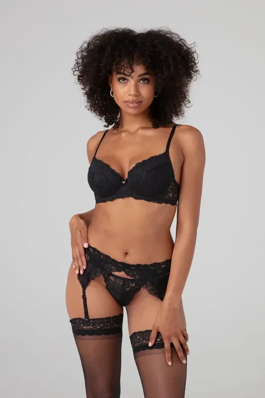 3-teiliges BH-Set Seryna – schwarz