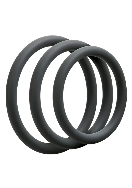 3 teiliges Penisring Set – grau