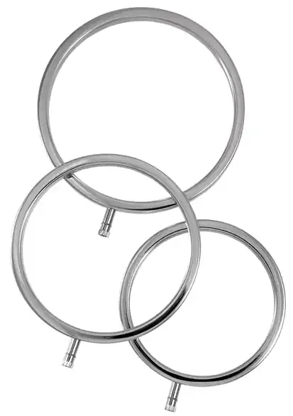 3er-Set Cockring Electro Scrotal Rings Electrastim
