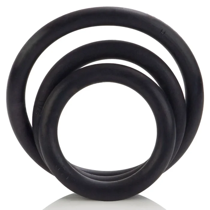 3er-Set Softcockrings Rubber Rings Schwarz