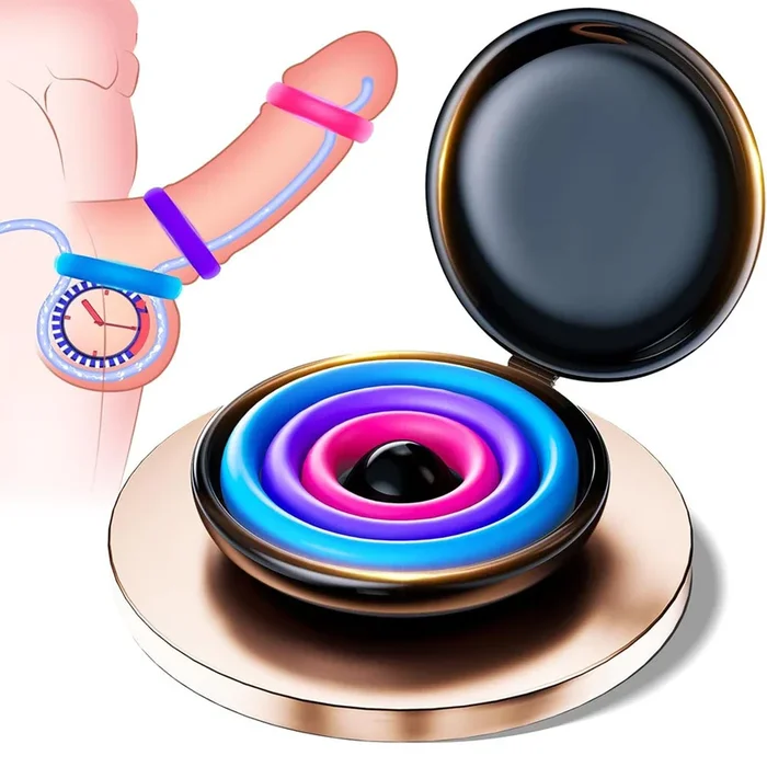 3PCS Farbig Silikon Penisring Set Penisvergrößerung Masturbator