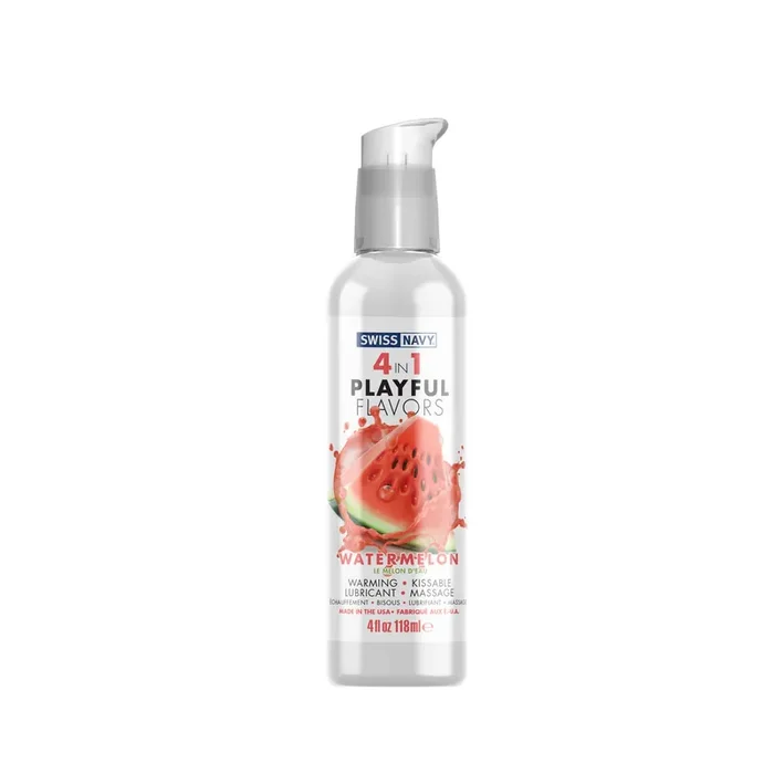 4 in 1 Lubricant with Watermelon Flavor – 4 fl oz / 118 ml