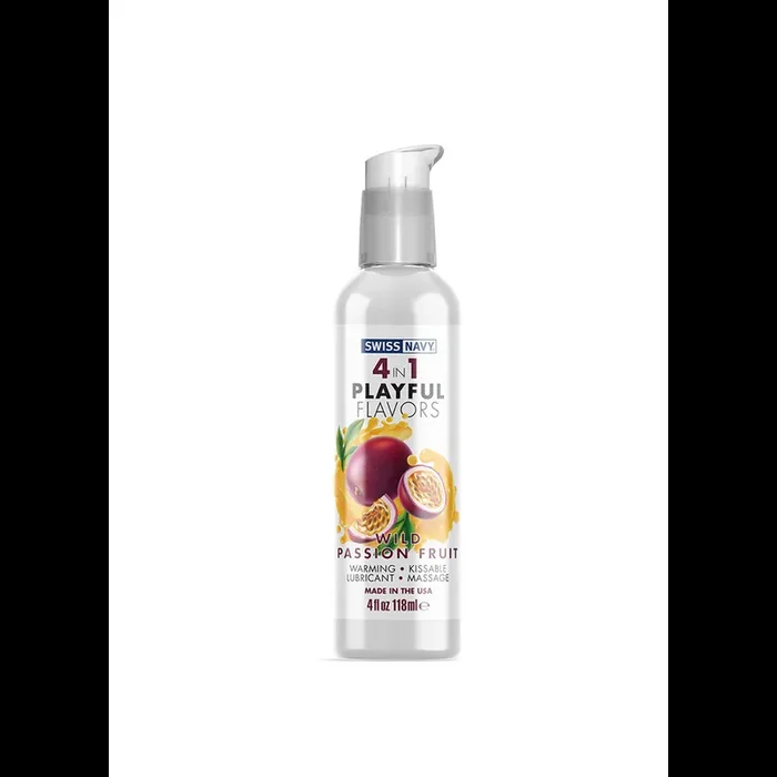 4 In 1 Lubricant with Wild Passion Fruit Flavor – 4 fl oz / 118 ml