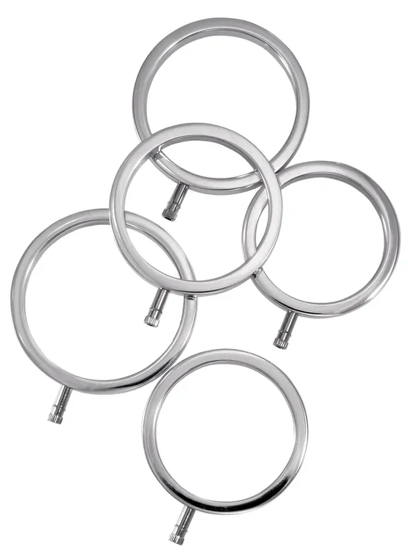 5er-Set Cockrings Elektro ElectraRings Electrastim