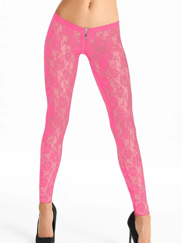 7-Heaven Spitzen-Leggings LG008, pink