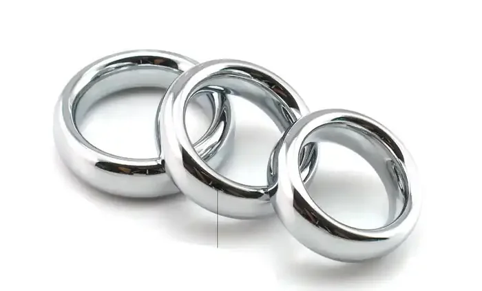 Abgerundeter Edelstahl Cockring (Durchmesser 40mm)