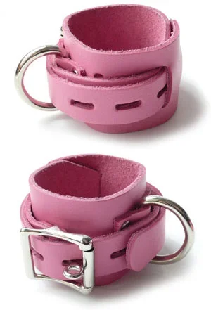 Abschließbare Handgelenkfesseln pink