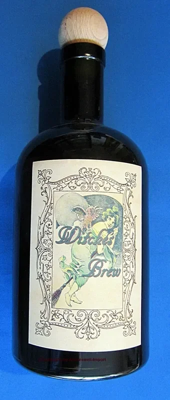 Alchemisten Flasche Witches Brew mit Eule