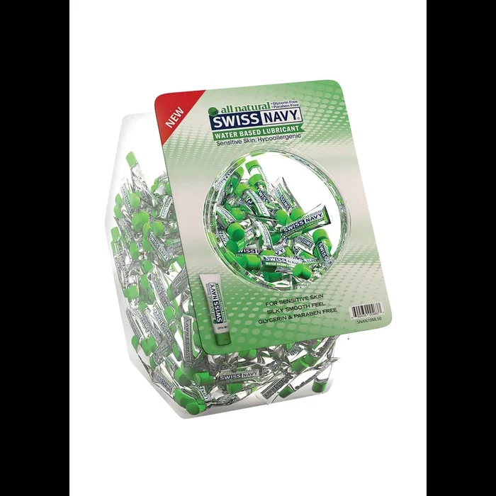 All-Natural – Waterbased Lubricant – Fishbowl – 50 Pieces
