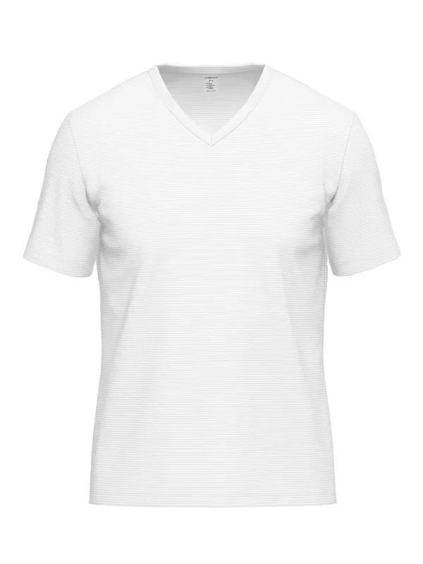 Ammann Cotton & More V-Neck-Shirt, weiß