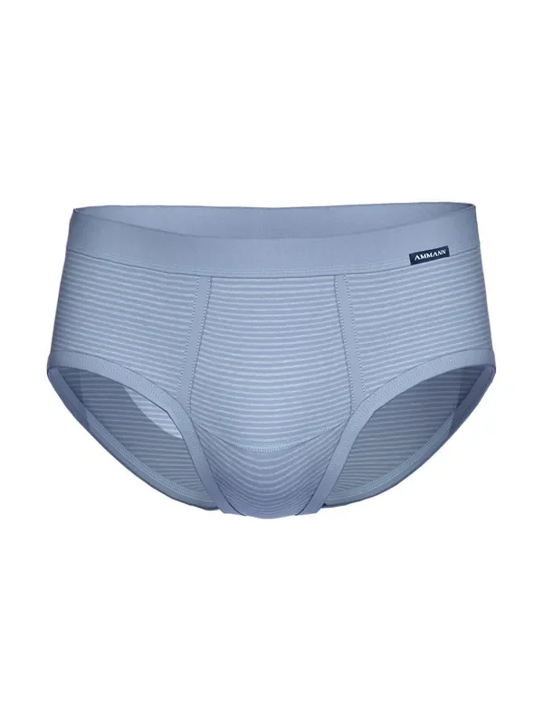 Ammann Jeans Feinripp Brief, hellblau