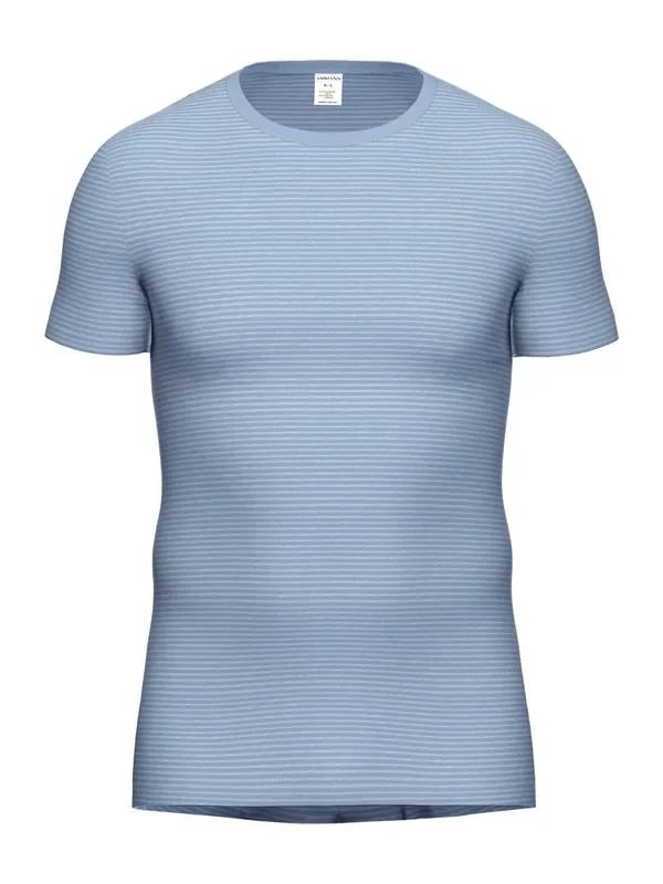 Ammann Jeans Feinripp T-Shirt, hellblau