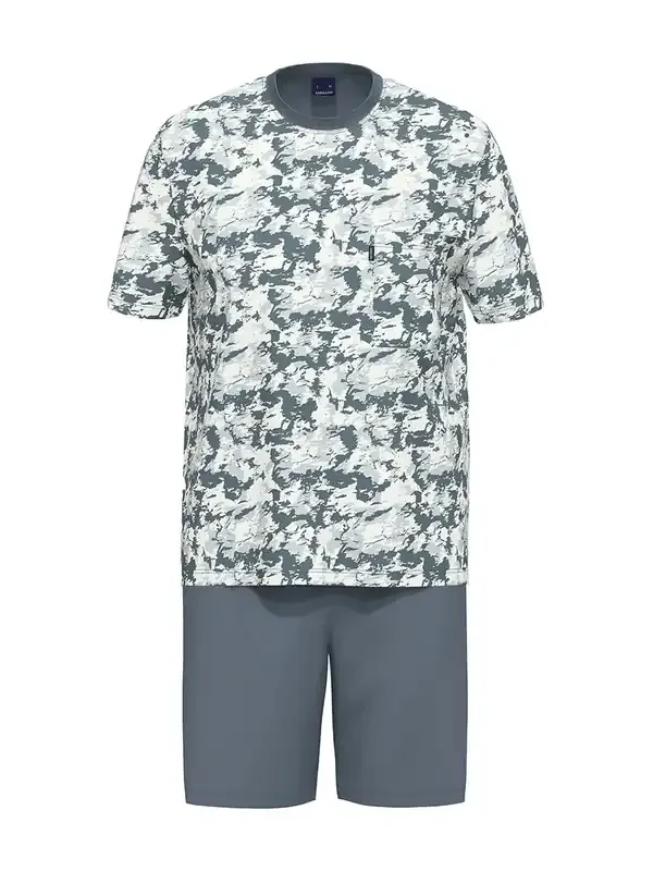 Ammann Nightwear Pyjama kurz, blue grey
