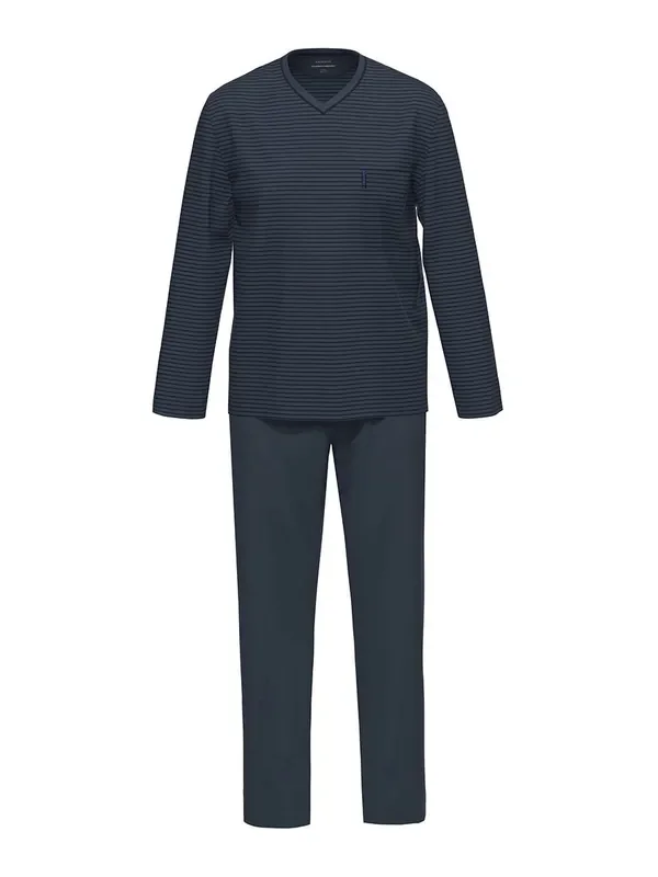 Ammann Nightwear Pyjama lang, dunkelblau