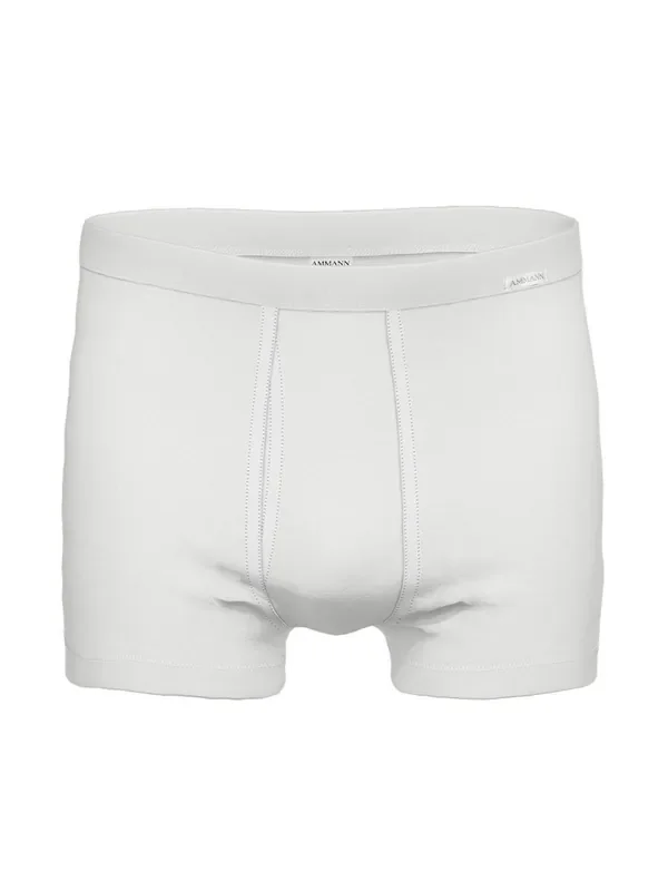 Ammann Premium Feinripp Boxerpant, weiß