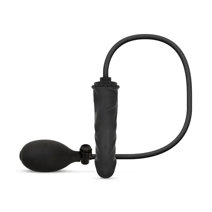 Anal Collection – Aufblasbarer Dildo mit Pumpe 14,5 cm – Schwarz