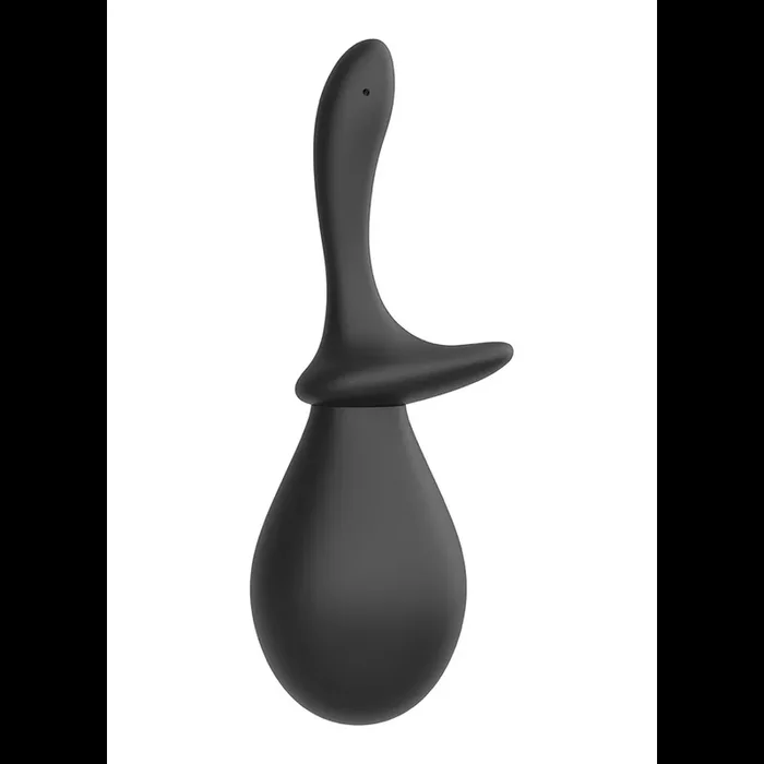 Anal Douche Set with 2 Silicone Tips – 260 ml – Black
