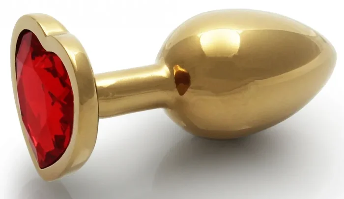 Anal-Juwel Heart Gem S 6 x 2.6 cm Gold-Rot