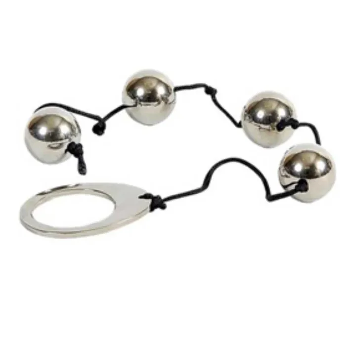 Analkette mit 4 schweren Metallkugeln