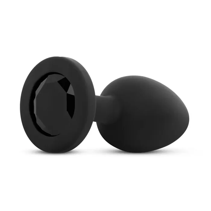 Analplug mit Kristall – Schwarz