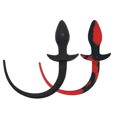 Analplug mit Rute – Puppy Play (Farbe Rot)