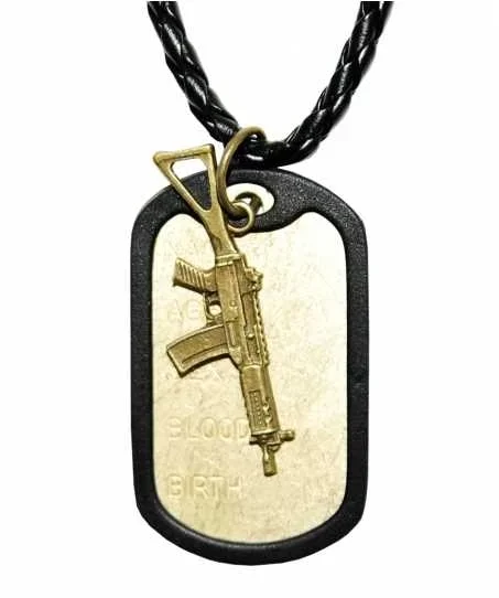 Anhänger – Dogtag mit Gewehr
