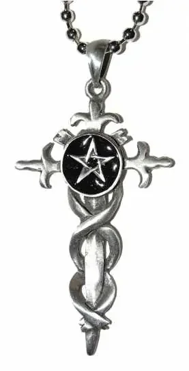 Anhänger – Schwert mit Pentagramm