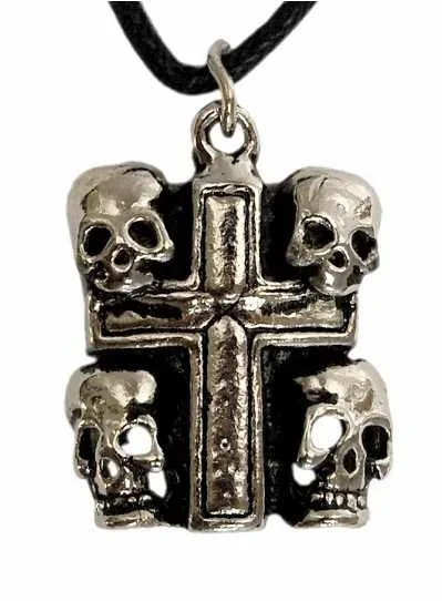 Anhänger – Totenköpfe mit Kreuz