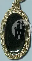 Anhänger mit schwarzem Stein
