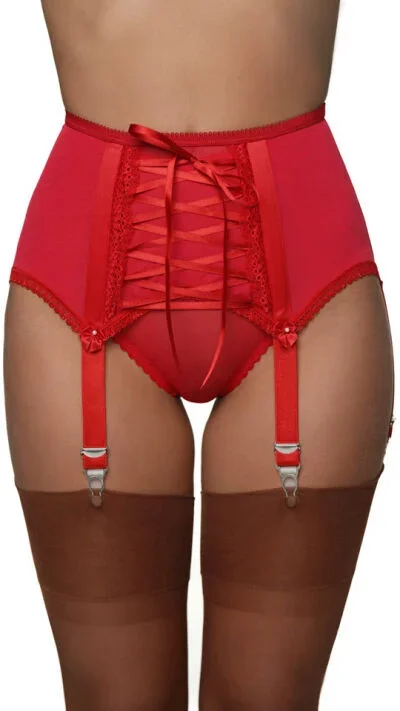 Anja Strumpfhalter Rot