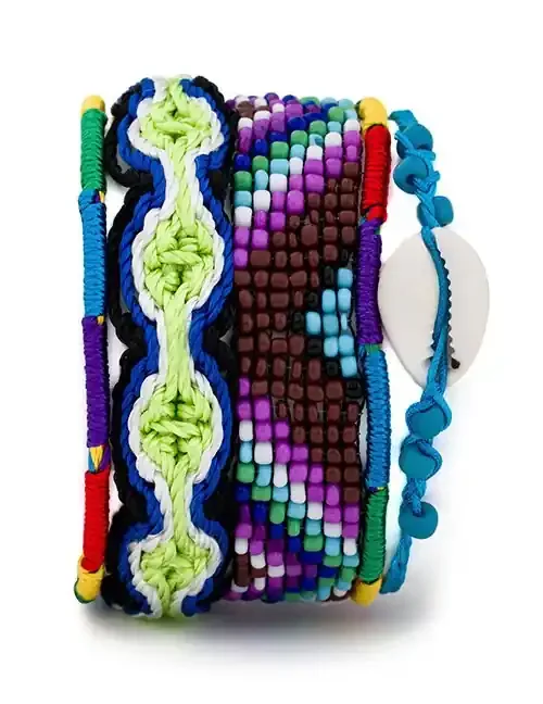 Armband blau/gemustert