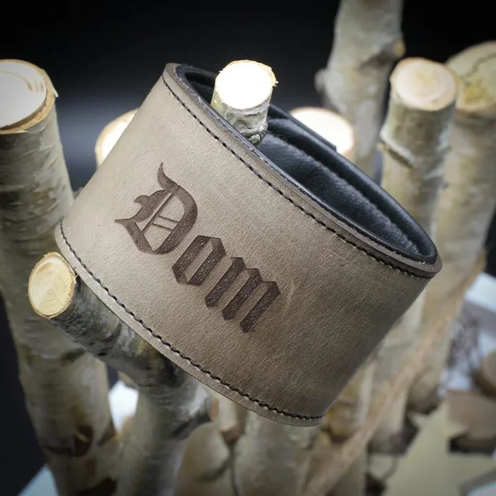 Armband grau – „Dom“ antik breit – penumbra