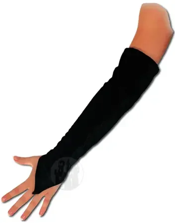 Armstulpen aus Samt – fingerfrei