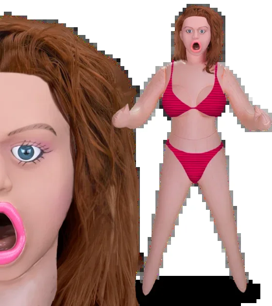 Aufblasbare Gummipuppe für Oralsex Kelly
