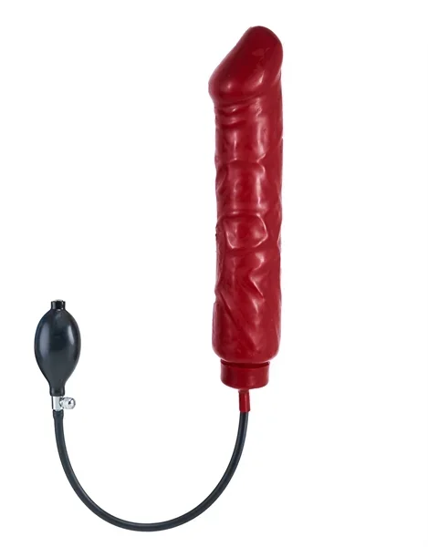 Aufblasbarer Dildo groß aus Latex – rot