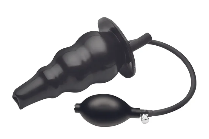 Aufblasbarer Einlauf-Buttplug – Schwarz