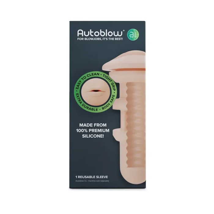 Autoblow – A.I. Mundlustkanal aus Silikon – Beige