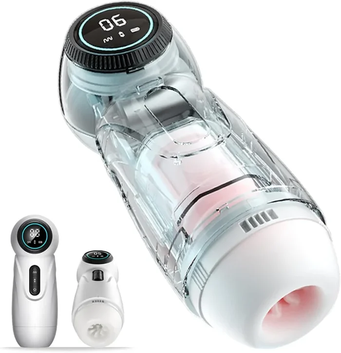 Automatische Masturbator Blowjob mit 10 Geschwindigkeit & Vibrieren & 4 Teleskopfunktion