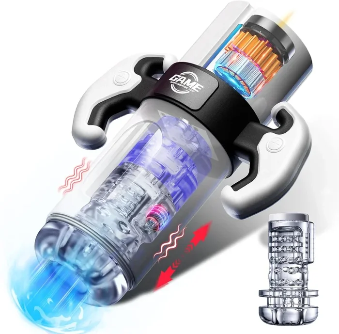 Automatischer Masturbator Penistrainer Stroker Blowjob mit 9 Stoß und Vibrationsmodi