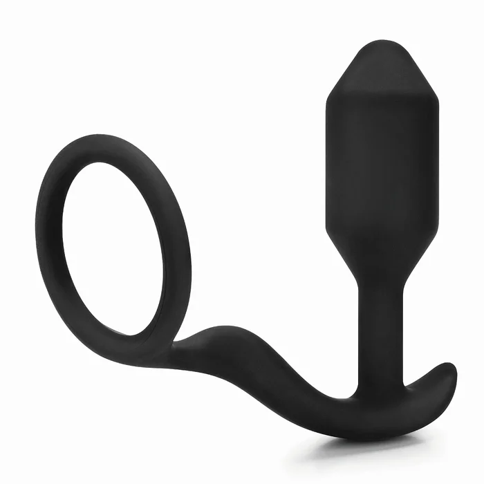 B-Vibe Snug & Tug Silikon-Analplug Mit Penisring