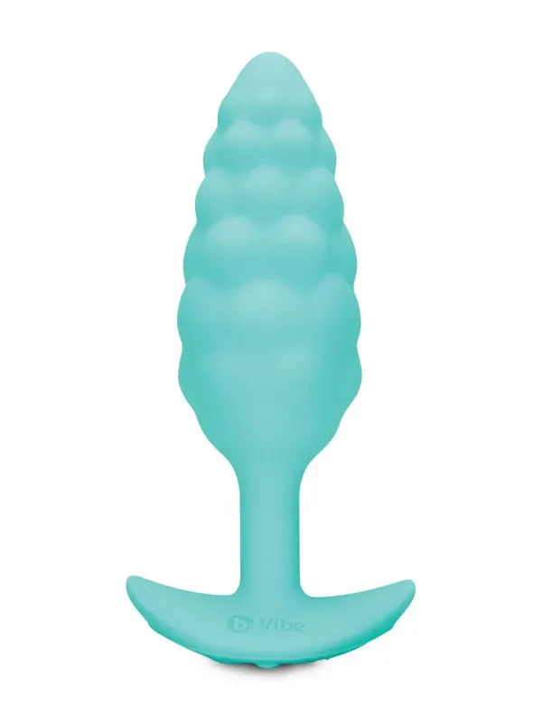 B-Vibe Texture Plug Bump Vibro-Analplug, mint