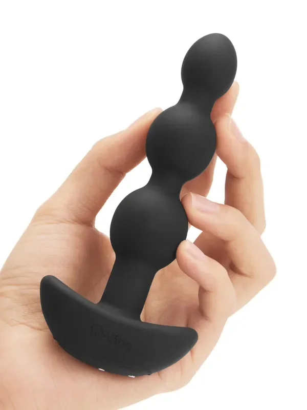 B-Vibe Triplet Vibro-Analplug, schwarz