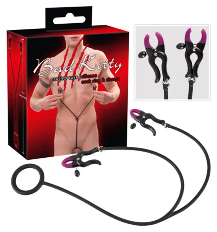 Bad Kitty Cockring und Klammern