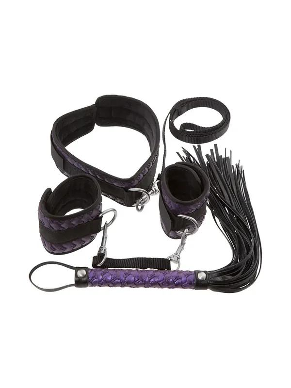 Bad Kitty Fessel-Set, lila/schwarz