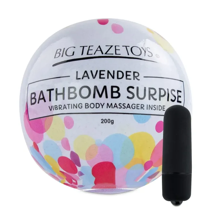 Badebombe mit Kugelvibrator – Lavendelduft
