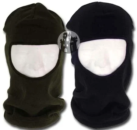 Balaclava – 1Loch – Polyester-Fleece (Farbe: Schwarz)