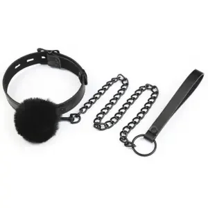 Ball Top Collar and Lead Black