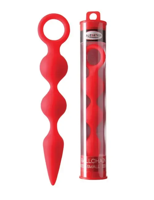 Ballchain small rot Analkette